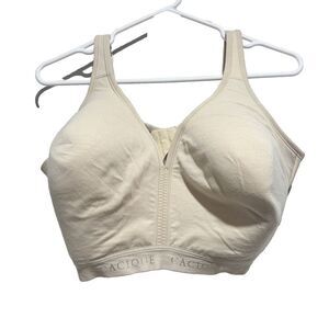 Cacique Bra Size 42DDD Cream‎ Cotton Unlined Full Coverage No-Wire